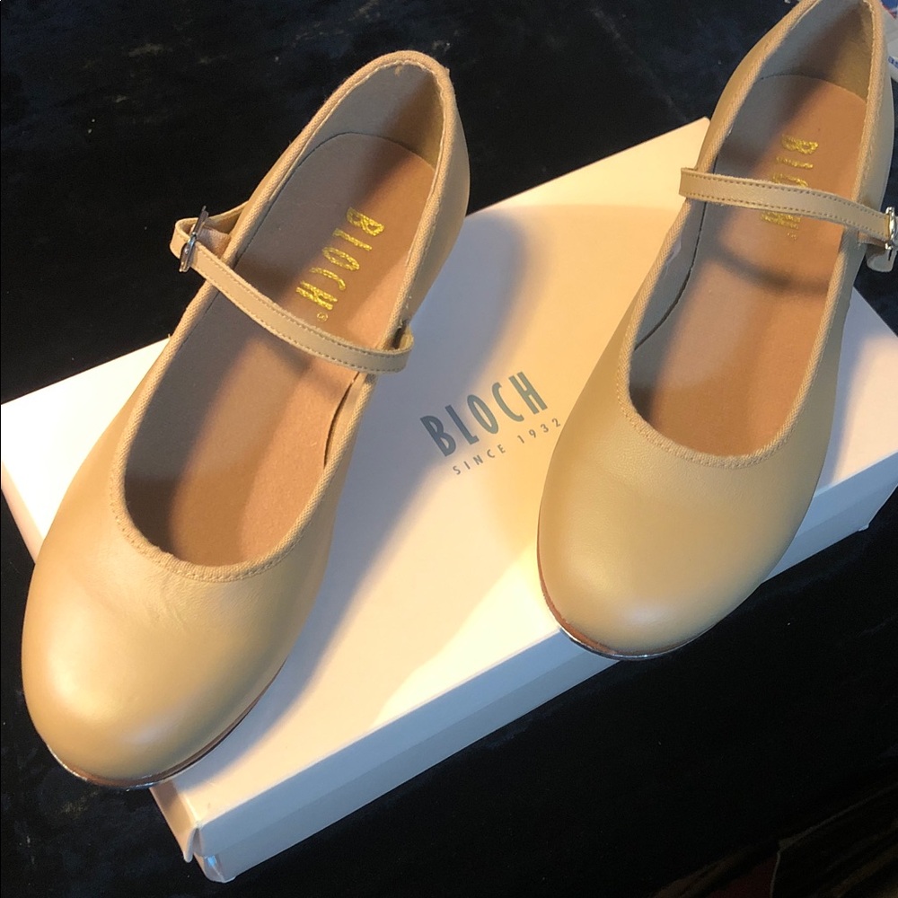 Bloch Tap On Womens Tap Shoes S0302L Tan Sz 6.5